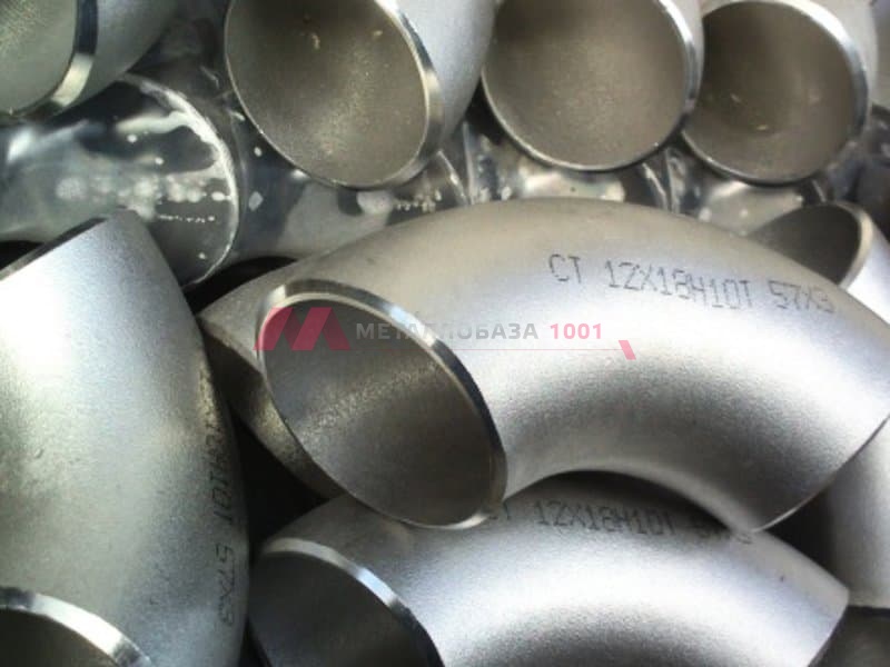 Отвод нержавеющий AISI 304 21,3х2,0 мм приварной 90 градусов - купить металлопрокат в Москве